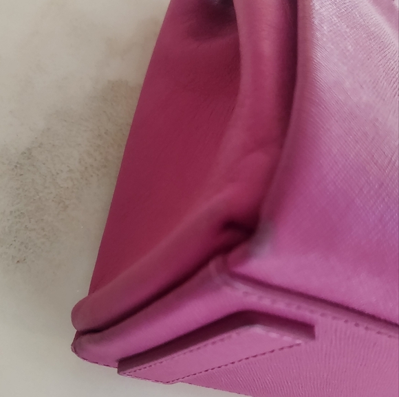 MCM Hot Pink Convertible Crossbody Bag! Stunning Color! Hard To Find Color! - Picture 11 of 16